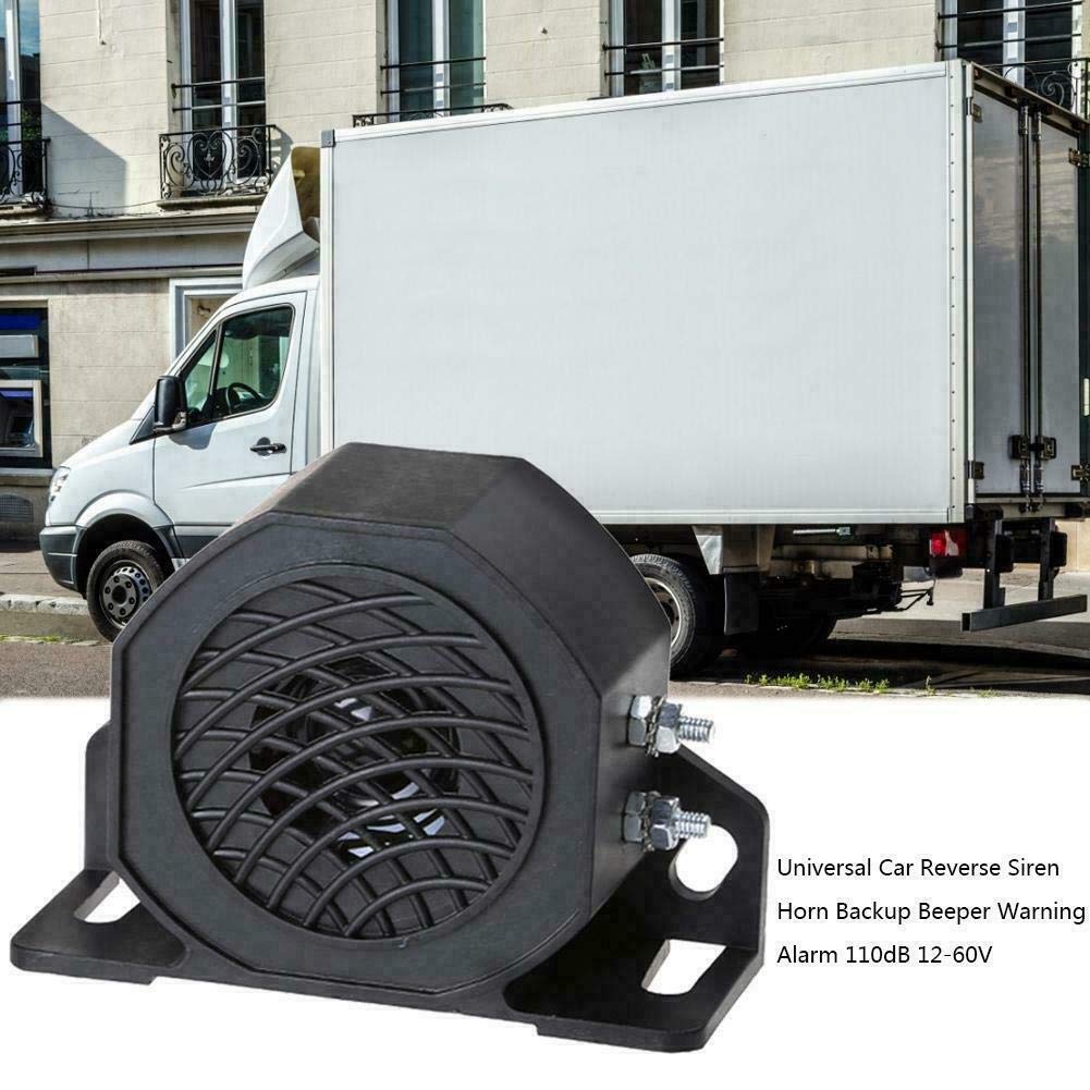 Riloer Allarmi di retromarcia e di avvertimento, 12V-80V 110 ± 5 dB IP67 Avvisatore acustico di retromarcia impermeabile Avvisatore acustico universale per roulotte