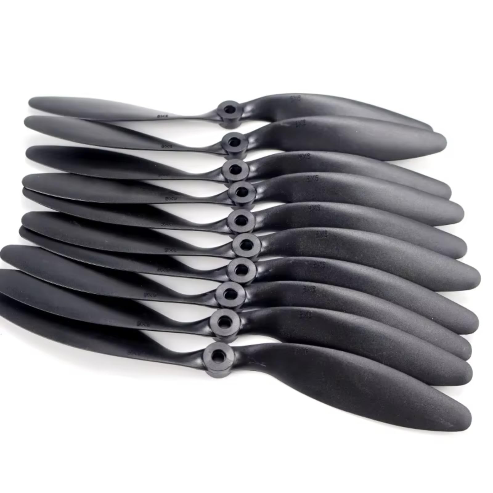 Piezas RC Hélice De Nailon 8060 De 15 Palas Hélice Doble Cuadricóptero RC De 8x6 Piezas De Avión RC Accesorios De Actualización(15pcs)