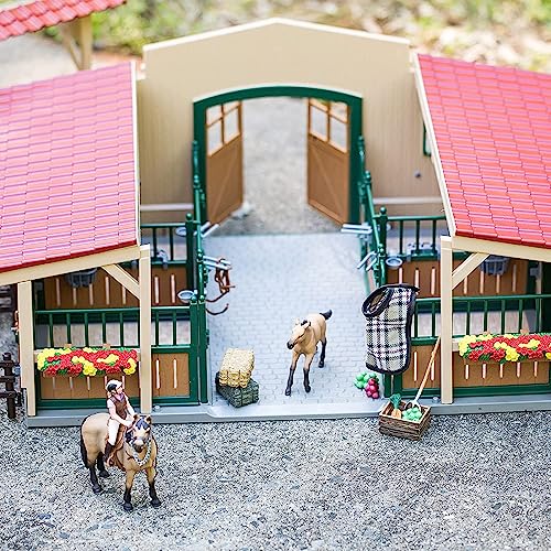 Schleich 42195 – Pferdestall mit Pferden und Zubehör - 2