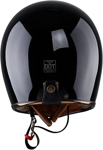 Miniatura 4 de Royal H01 Casco de motocicleta de cara completa, varios tamaños y colores, retro, elegante, diseño único, estilo clásico para mujeres adultas,