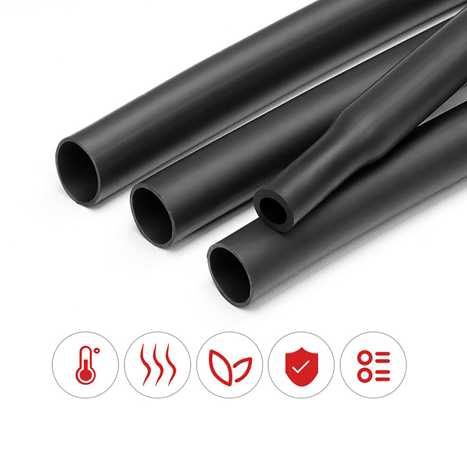 Tubo Termorestringente 1,7:1 Isolamento Sigillatura Flessibile-10mm Dia