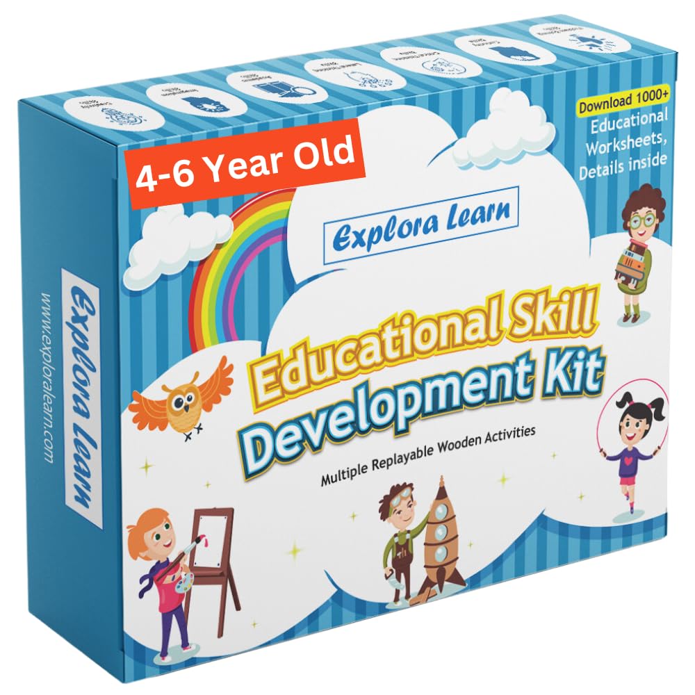 Exploralearn Educational Toys for 4, 5, 6 Year Old Boys and Girls|Multiple Skill Development Activities - Kids Toys for Boys 4 Years and Above and Toys for Girls Age 4 and Above (B0CPT6D7MC) Amazon Price History, Amazon Price Tracker