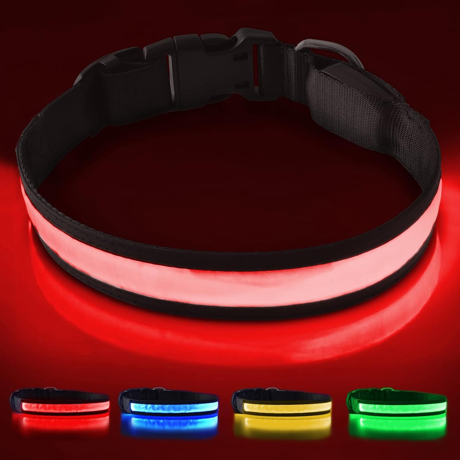 Rechargeable Led Pet Collar to See Gogs in Darkness