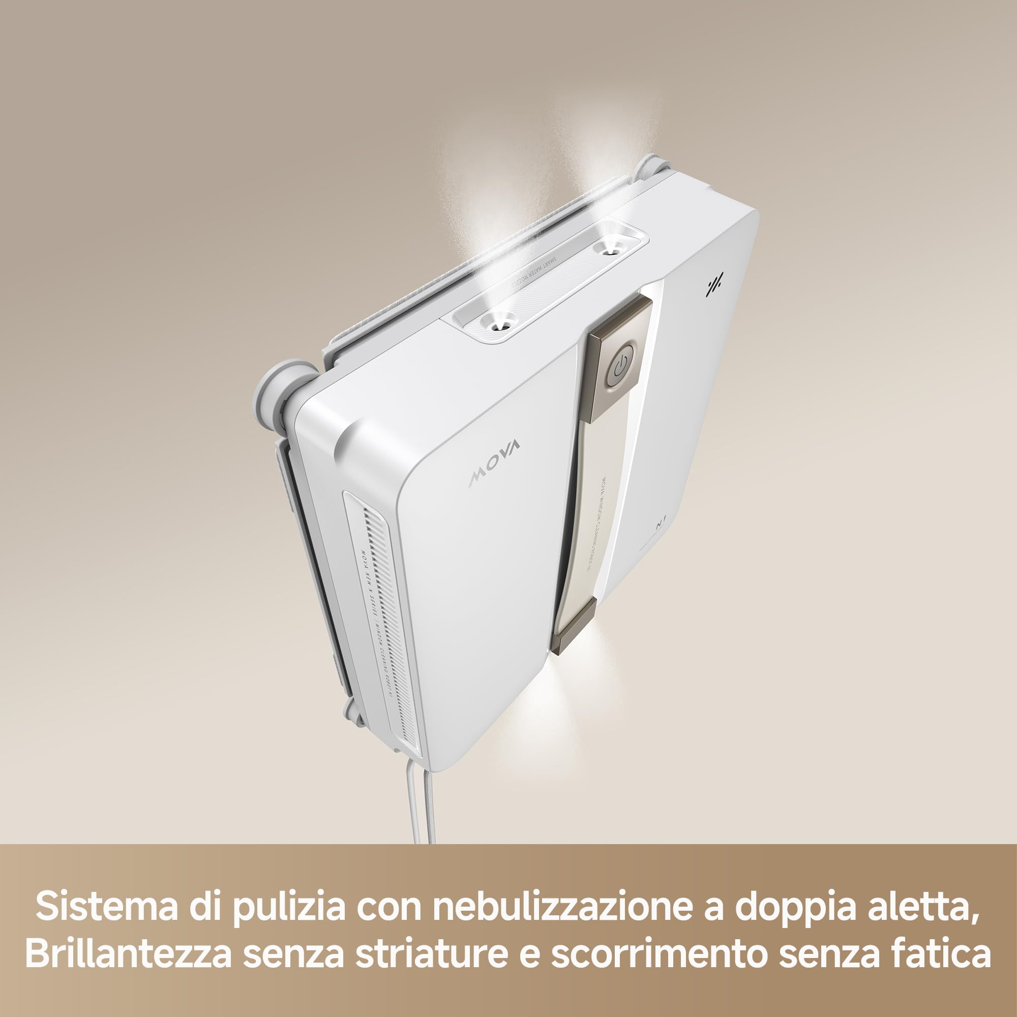 MOVA N1 Robot lavavetri, compatto, con nebulizzazione a doppia aletta, aspirazione da 8000 Pa, protezione di sicurezza, pianificazione intelligente del percorso con copertura completa, tutto in uno
