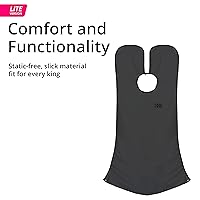 Vista 7 de BEARD KING Delantal con babero para barba, juego de afeitado para papá, como se vio en Shark Tank, atrapa el pelo de los hombres para afeitarse