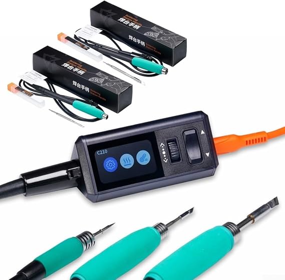 TS1M Soldering Station 200W for mini Digital Display Handle Tip Power Welding Tool for DIY Hobby Projects(A)