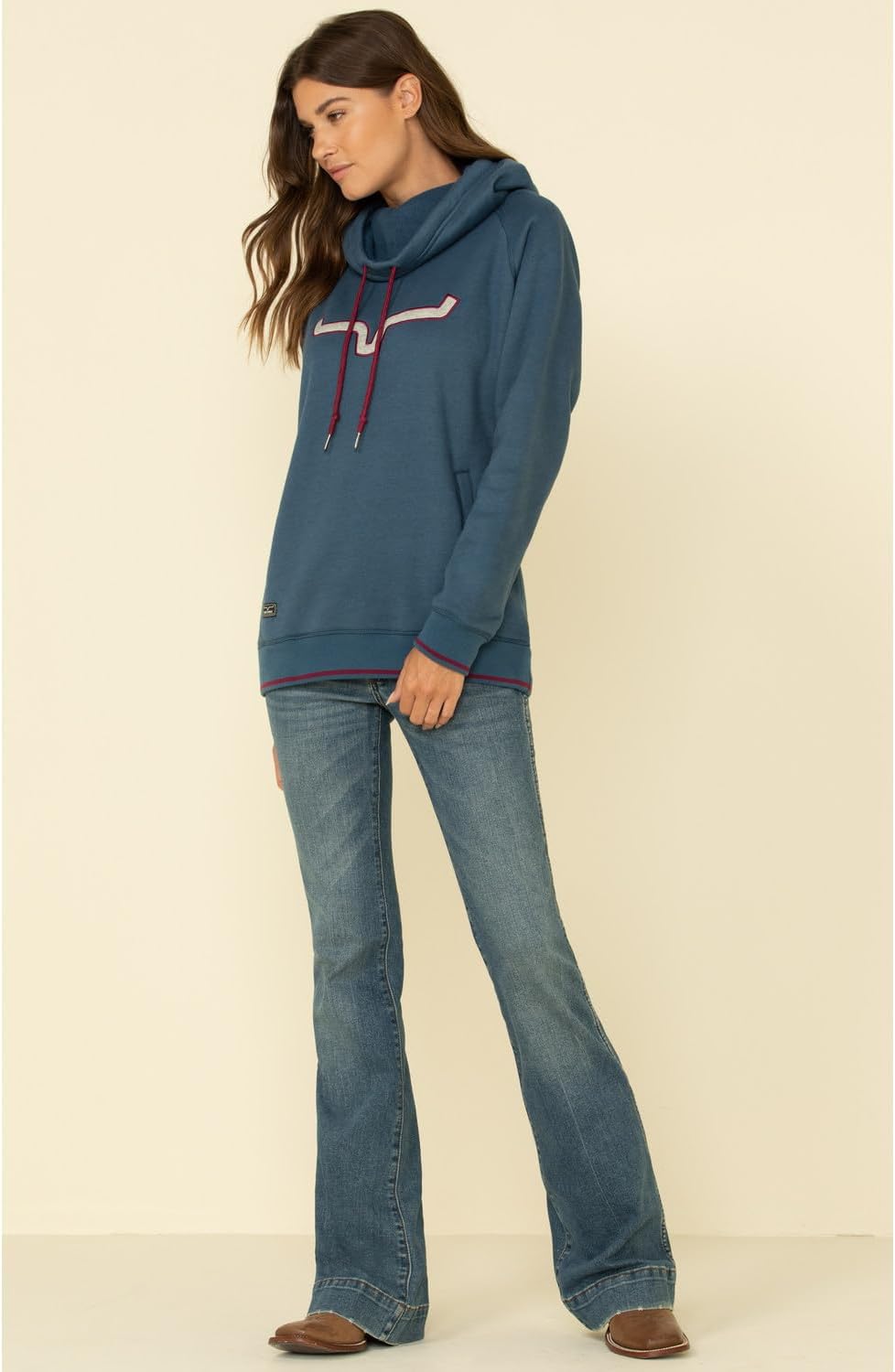 Kimes Ranch Women's Two Scoops Hoodie Logo Hoodie with Kangaroo Pocket, Ribbed Cuffs & Hem - Image 11