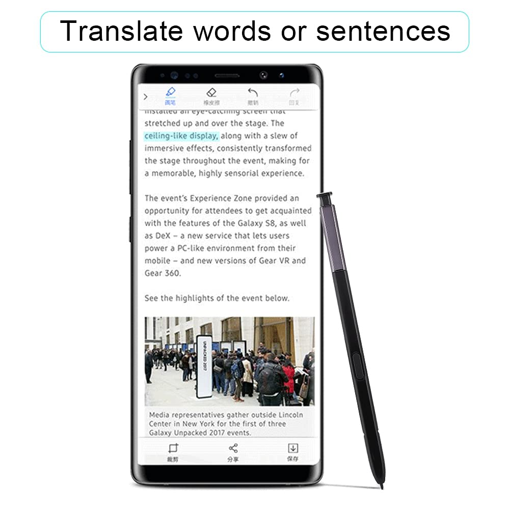 Do Pióra Note 8, Rysik Dotykowy S Pen Do Note 8 N950U N950W N950FD N950F (Czarny)