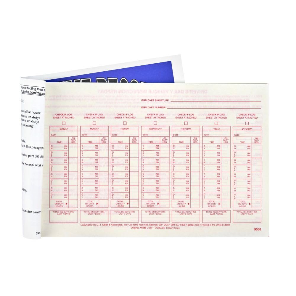 Amazon.com : Driver Exemption Log Book 5-pk. with Simplified