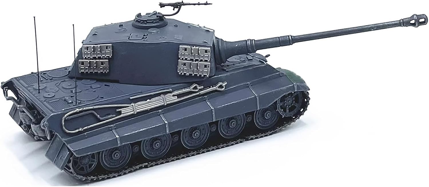 Simulation Alloy Armored Vehicle Model 1:72 WWII Berlin 1945 Tiger II Tank Model
