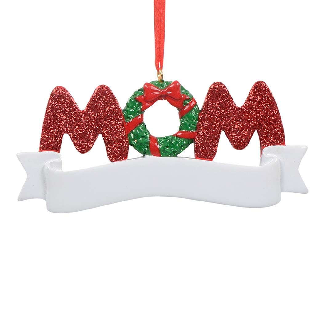 MAXORAMAXORA Personalized New Mom Christmas Ornaments Gift for Mama Christmas Tree Decorations