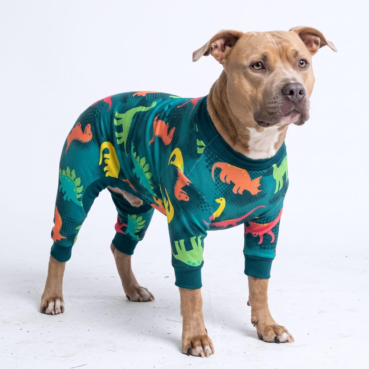 Spark Paws Dog Pajamas - Stretch Onesie Recovery Full Leg Surgery Suit PJS