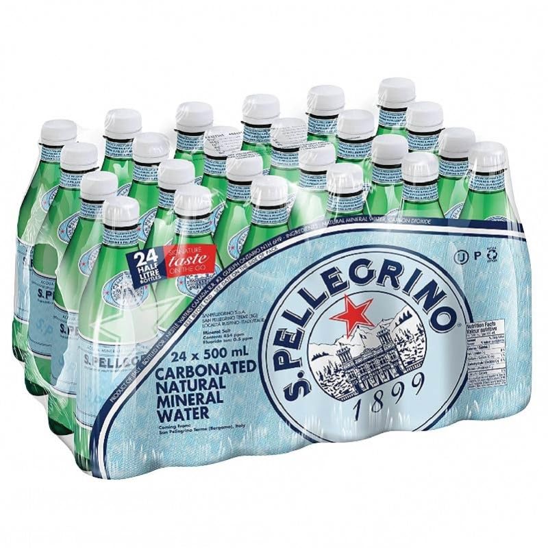 San Pellegrino Acqua minerale naturale frizzante 48x500ml (48 BOTTIGLIETTE DA 500 ML)