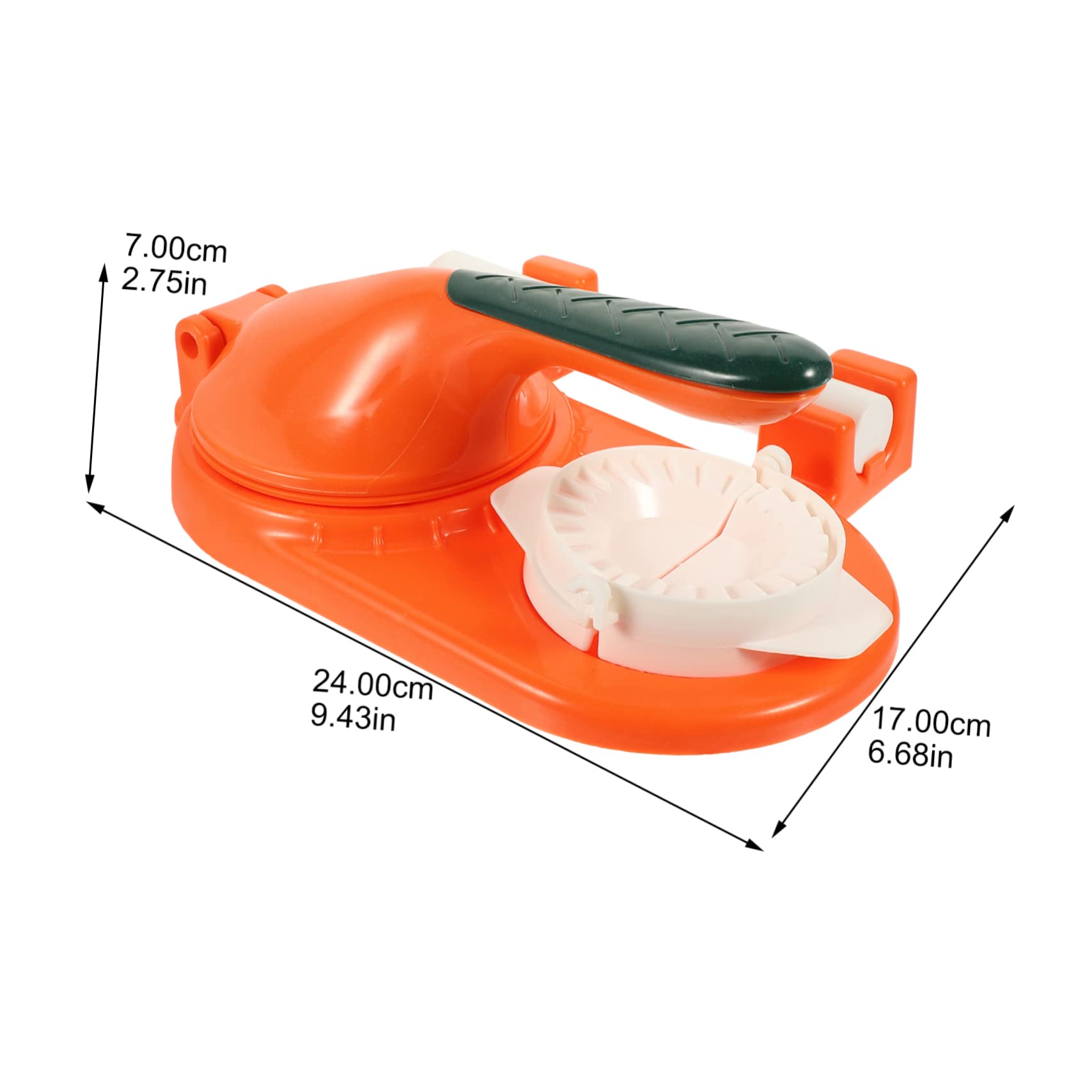 KICHOUSE Upgrade Dumpling Making Tool Ravioli Wrapper Dough Press Dumpling Skin Maker Easy to Fix Flat Surface Random Color