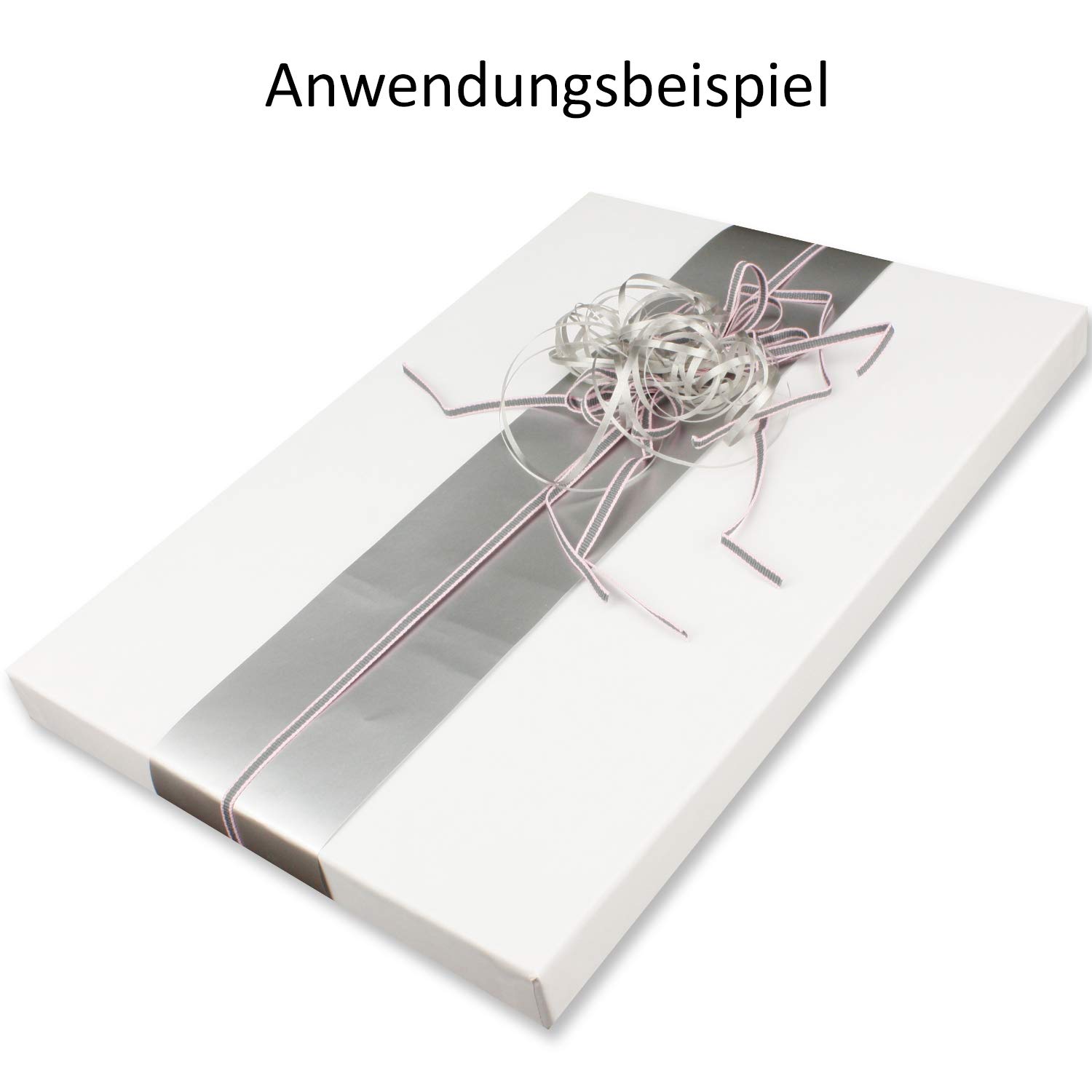 Hochwertige Aufbewahrungs- und Geschenkboxen - 20 Stück- DIN A3 - weiss bezogen - 422 x 300 x 15 mm