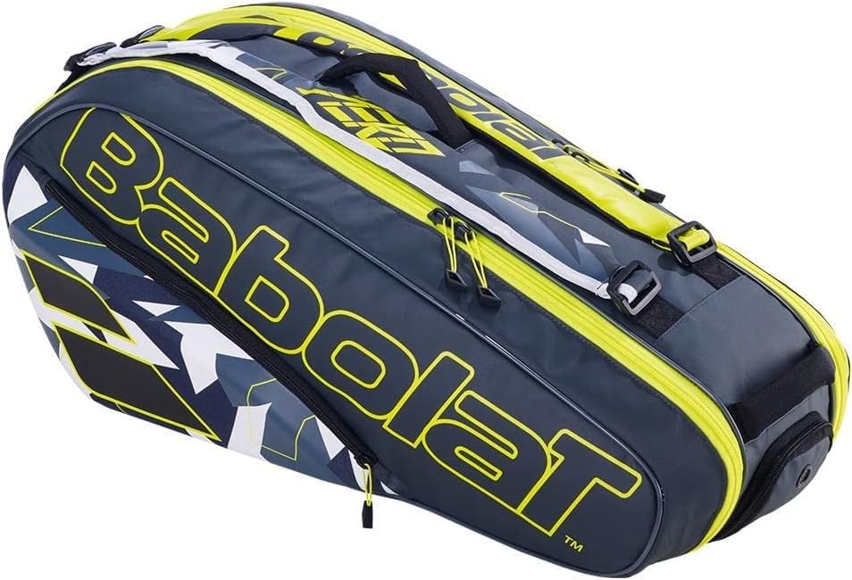 Babolat Pure Aero 6 Tennis Racquet Bag (Grey/White/Yellow)