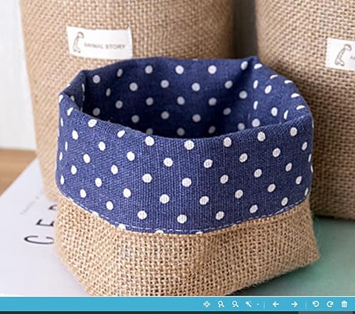 Miniatura 5 de Paquete de 4 Cestas Colgantes para Puerta, Decoración de Cesta de Pared Pequeña, Almacenamiento de Pared Colgante de Yute, Cestas de Pared para