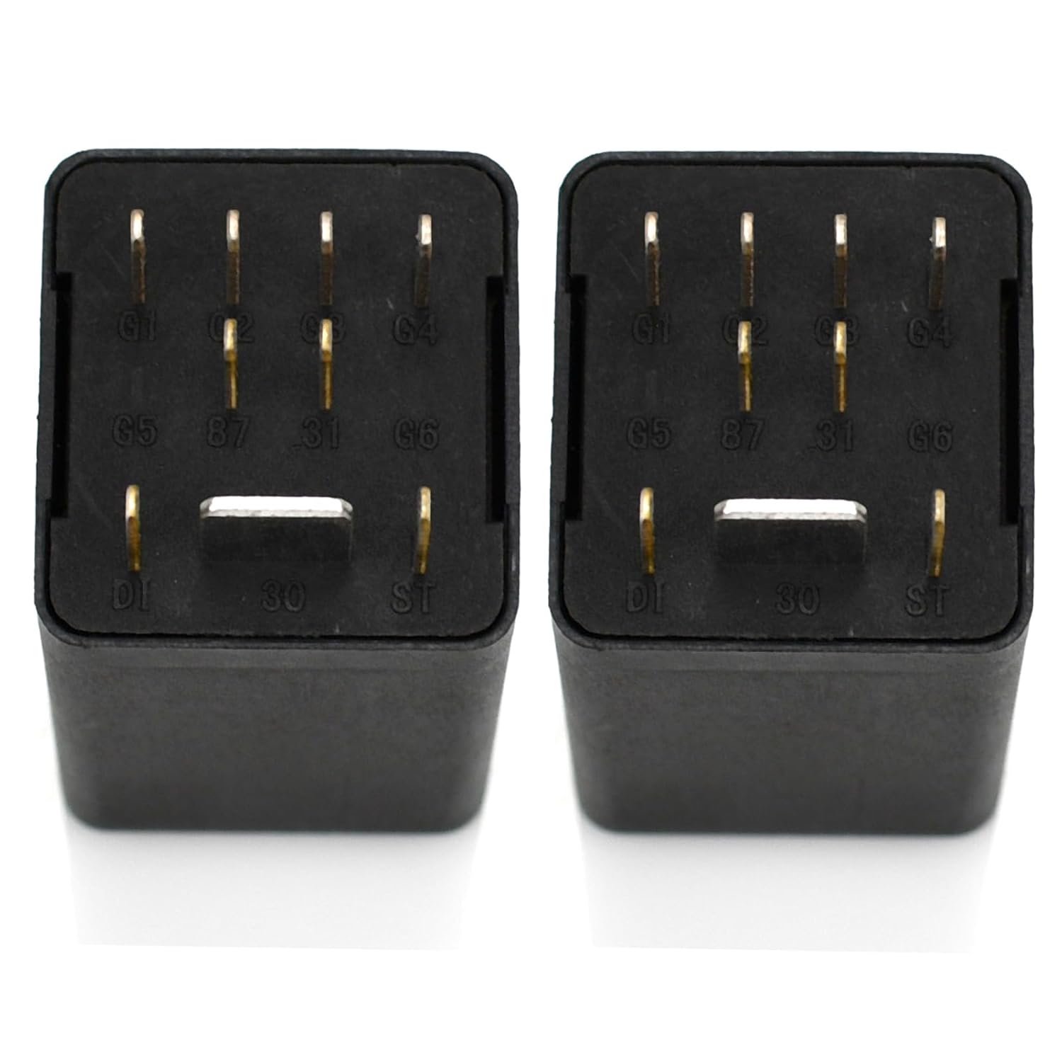 2-Pack 4E0907282A 0281003029 Heater Plug,Car Glow Plug Relay,11-pin Connector for Audi Q7 3.0 TDI 2008