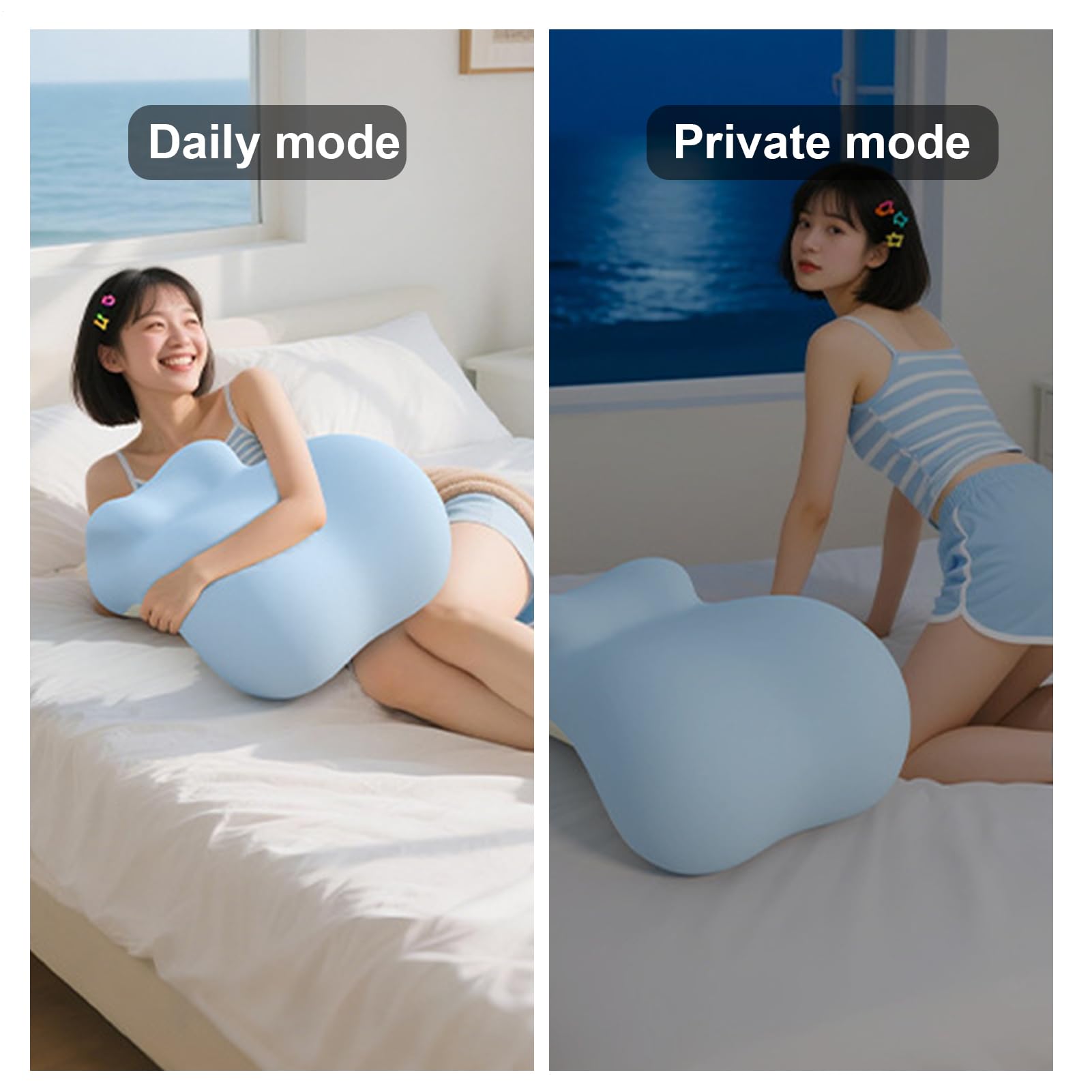 Generico Cojín para Pareja – Cojín posicionador Corporal | Cojín para el Asiento para recuperación Post Entrenamiento para Hombres y Mujeres Viaje ronquidos Cama y para elevación de piernas