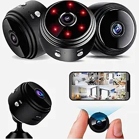 Mini Câmera WiFi 1080P HD Visão Noturna Sensor Movimento A9 Segurança Espiã Com App