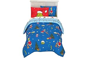Franco Grinch by Dr. Seuss Themed Holiday Twin Sheets