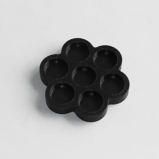 PIAOLGYI Flower Sectioned 소라게 음식 접시(블랙)