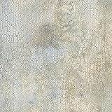 Manhattan Comfort NWKB20225 Crystal Faux Crackle Textured Wallpaper, Aqua