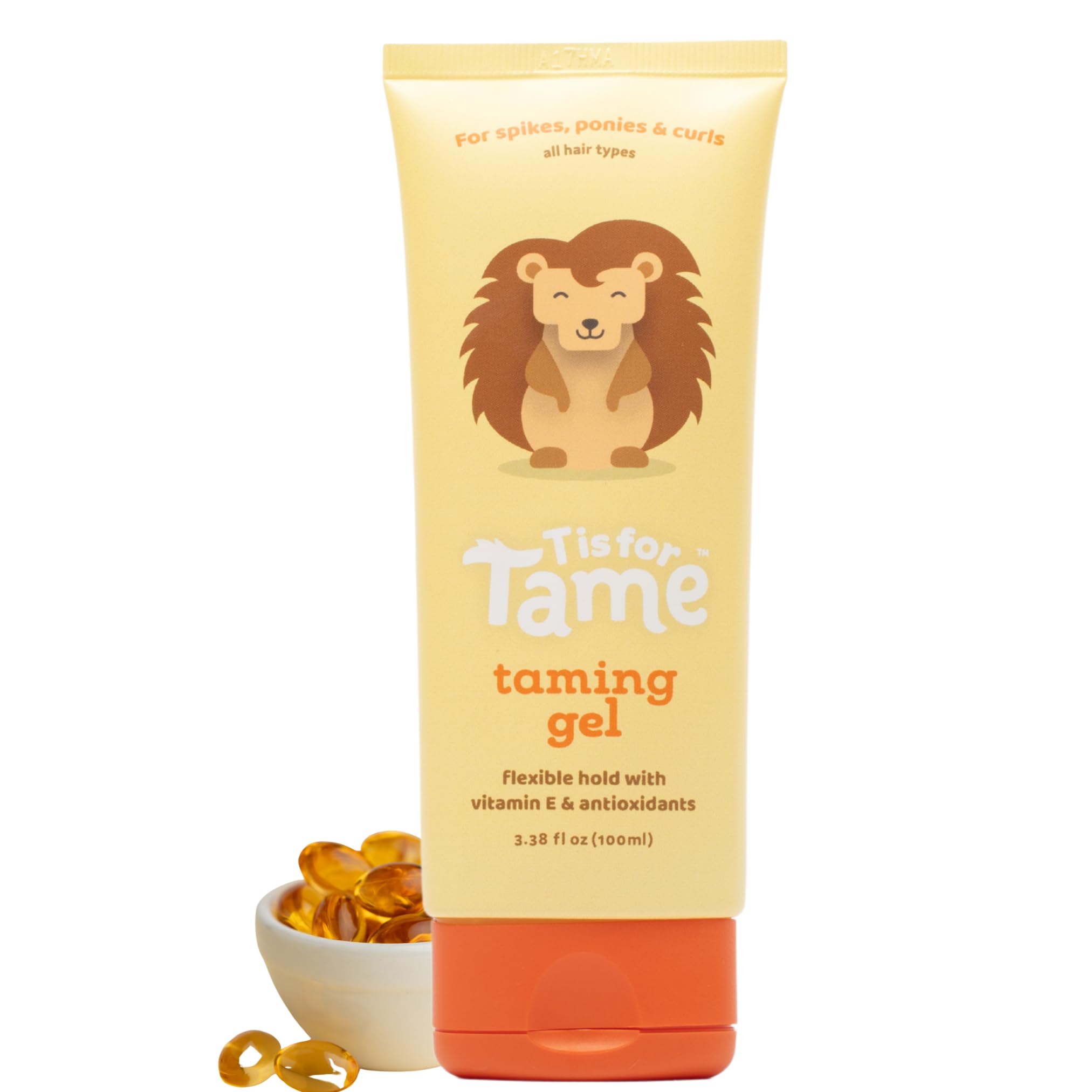 T is for Tame - Dziecięcy żel do stylizacji włosów, All-Natural Alcohol-Free Hair Gel dla dzieci i maluchów, 2023 data uruchomienia (3,38 Fl Oz Opakowanie 1)