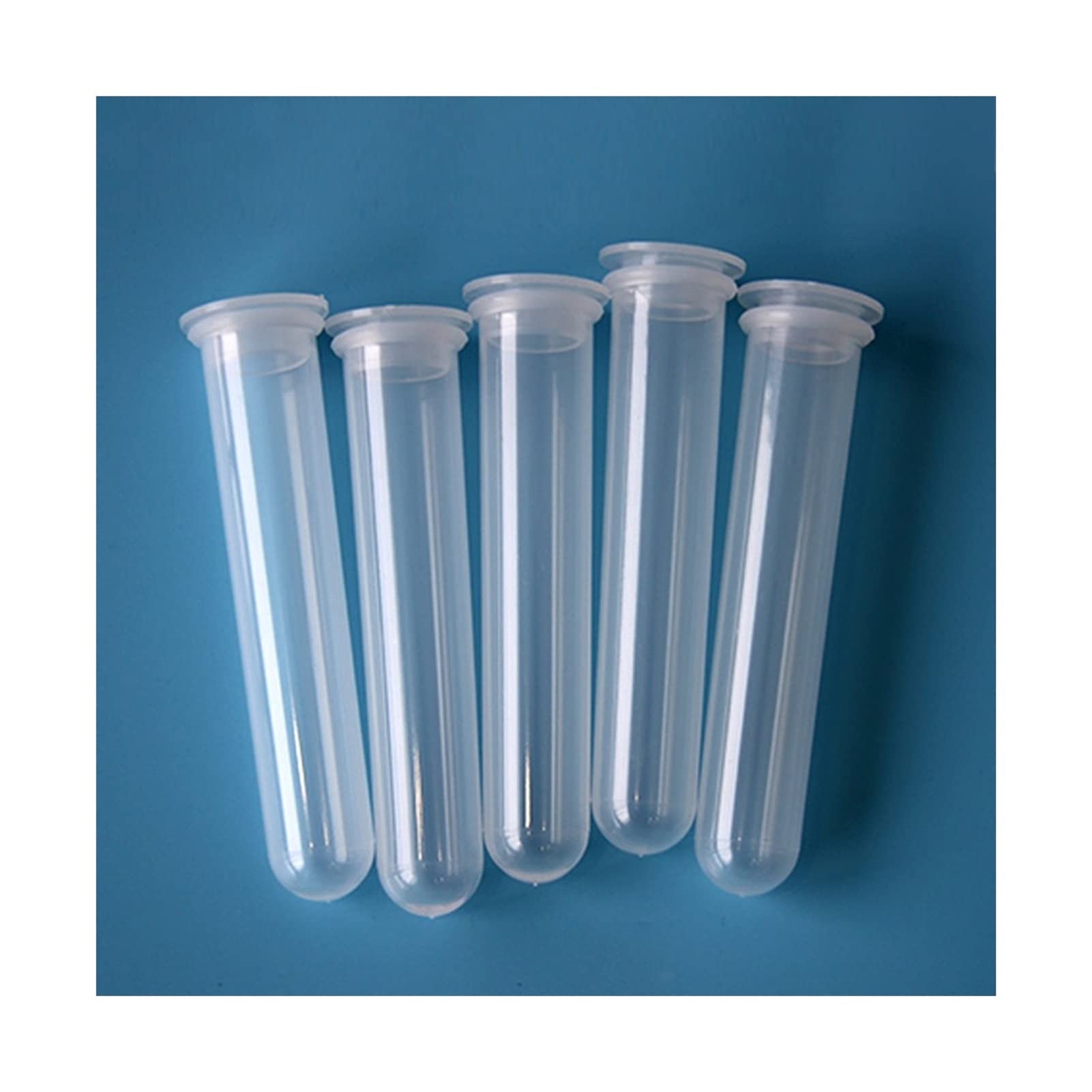 Test Lab Tubes 20 ml Centrifuge Tube Plastic Test Tube EP Flat Socket Cap Round Bottom Sample Bottle Thick Wall Appropriate Elasticity 40PCS by SHAJWADAM