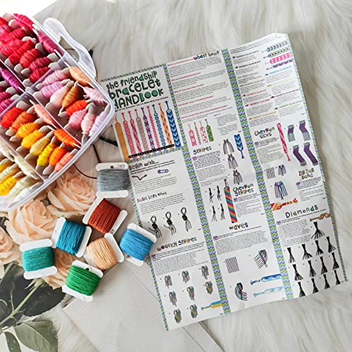 Athena’s Elements Embroidery Thread Set – 150 Colors Embroidery Floss With Cross Stitch, Sewing Thread Tools, 3-Tier Transparent Organizer And Bracelet Making Guide #TOP4