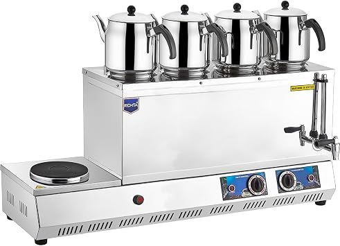 Remta K33 Model 85 Electric Tea Stove, 58 lt, Stainless Steel