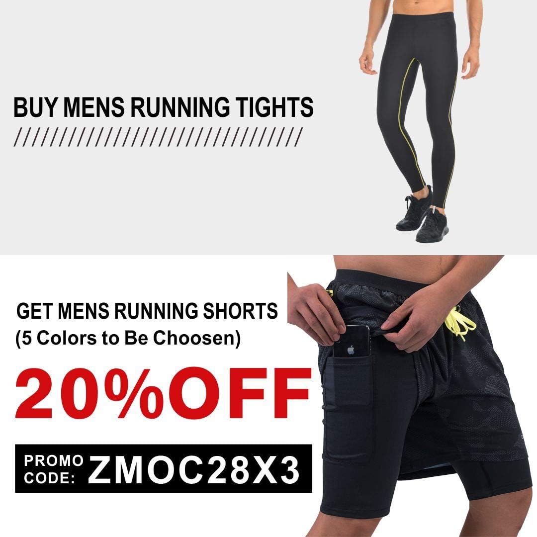 qualidyne Men's Running Tights Cycling Pants Outdoor Athletic Workout Compression Training Tights : Clothing, Shoes & Jewelry