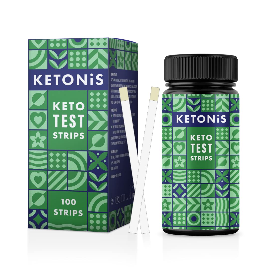 Adonis Ketonis Keto Test Strips (100 Strips) | Lab Grade Tested Quality Keto Sticks | On-The-Go Testing | Convenient, Simple and Easy to Use | Ideal for Testing at Work, Home or Travelling