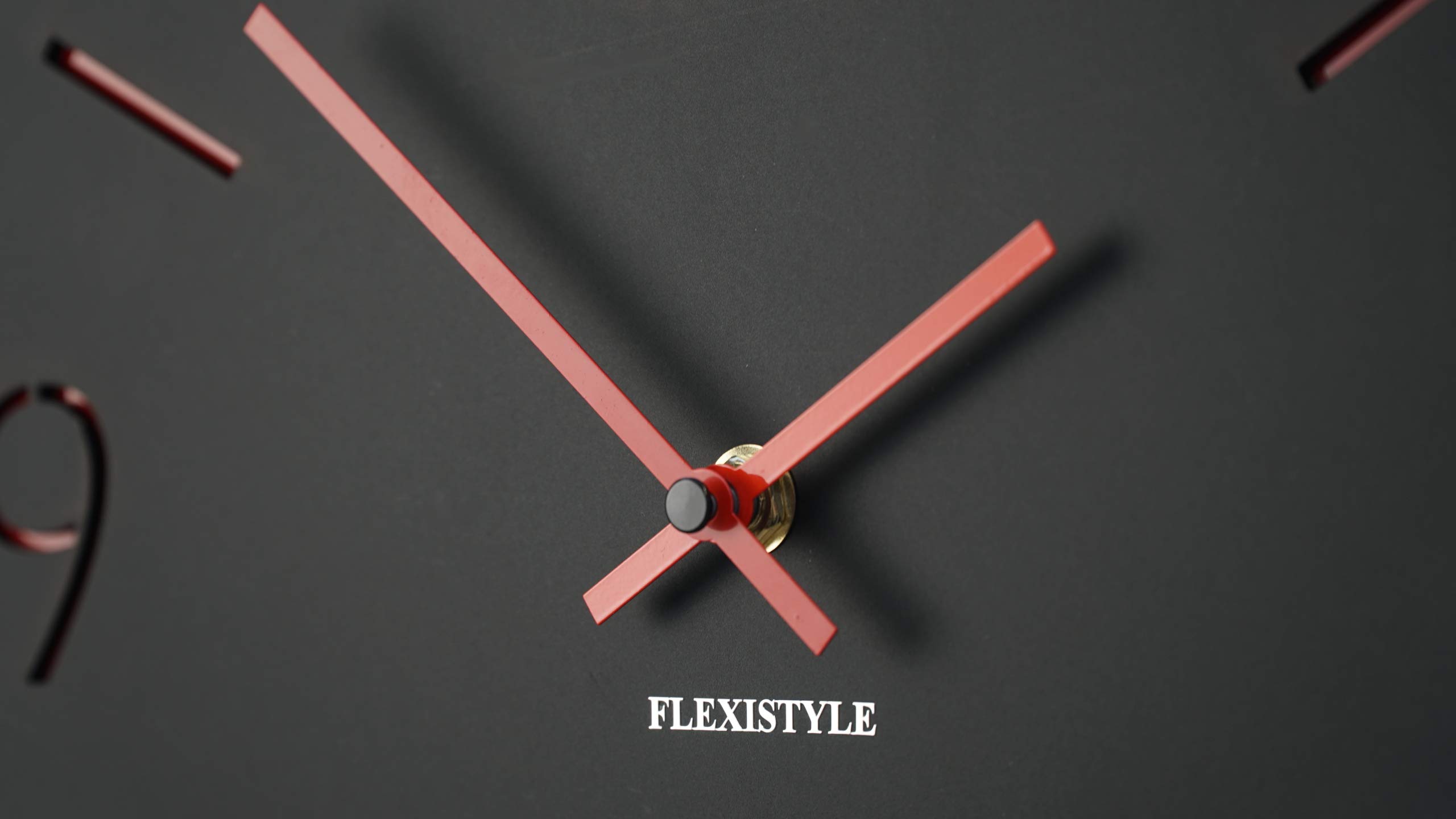 FLEXISTYLE FACILE – Moderne, Ultra Leise Wanduhr 30cm In Violett