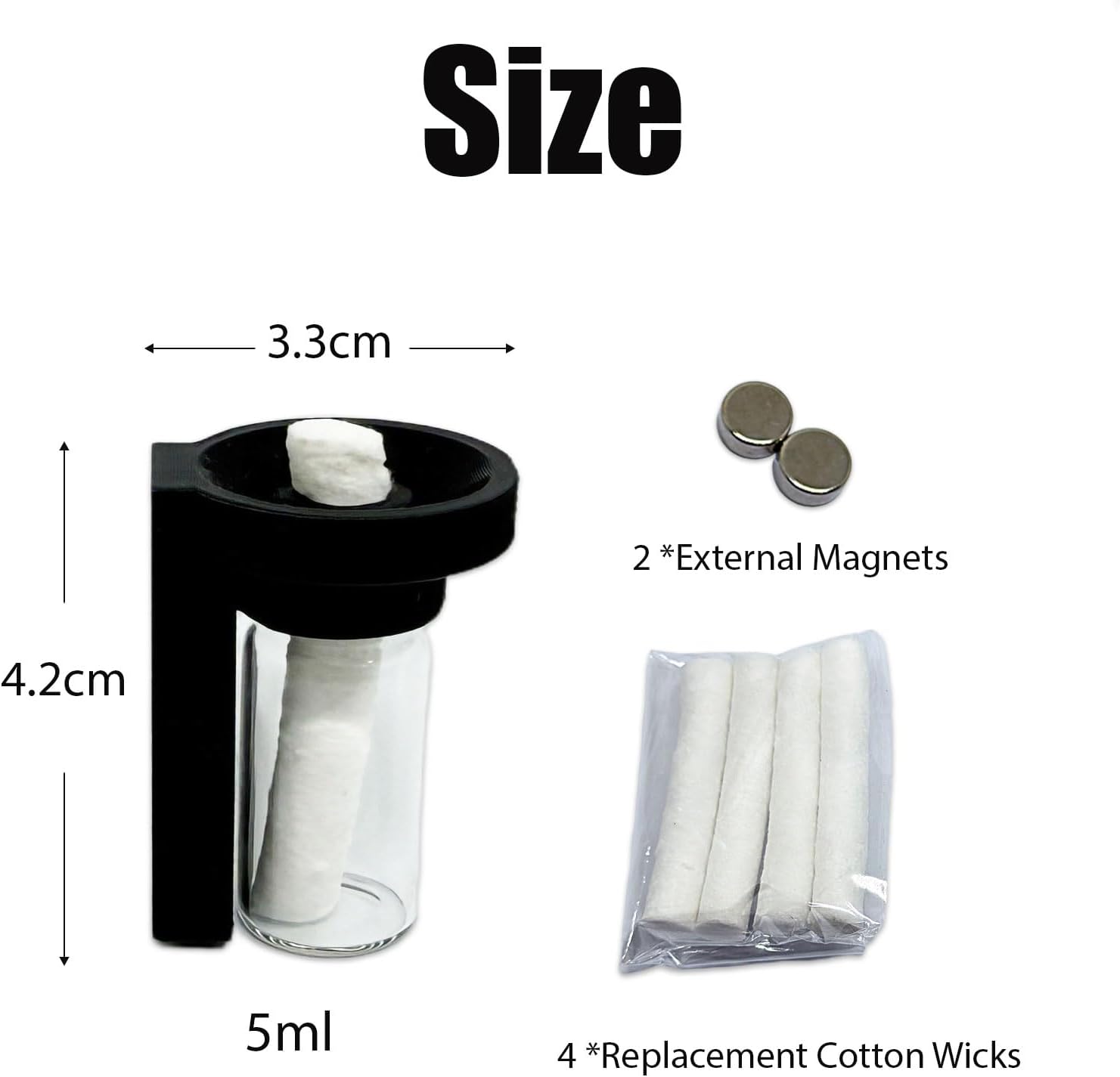 Jumping Spider Water Dispenser, Magnetic Hanging Feeder,Suitable for Jumping Spiders,Tarantulas, Praying Mantises,Arboreal Animals, and Other Small Animal Enclosure Accessories (Black, 5ML) image 4