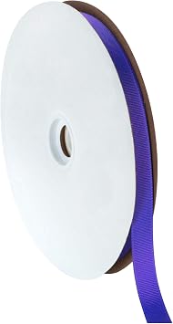 Berwick Offray 5/8" Grosgrain Ribbon, Delphinium Purple, 100 Yards