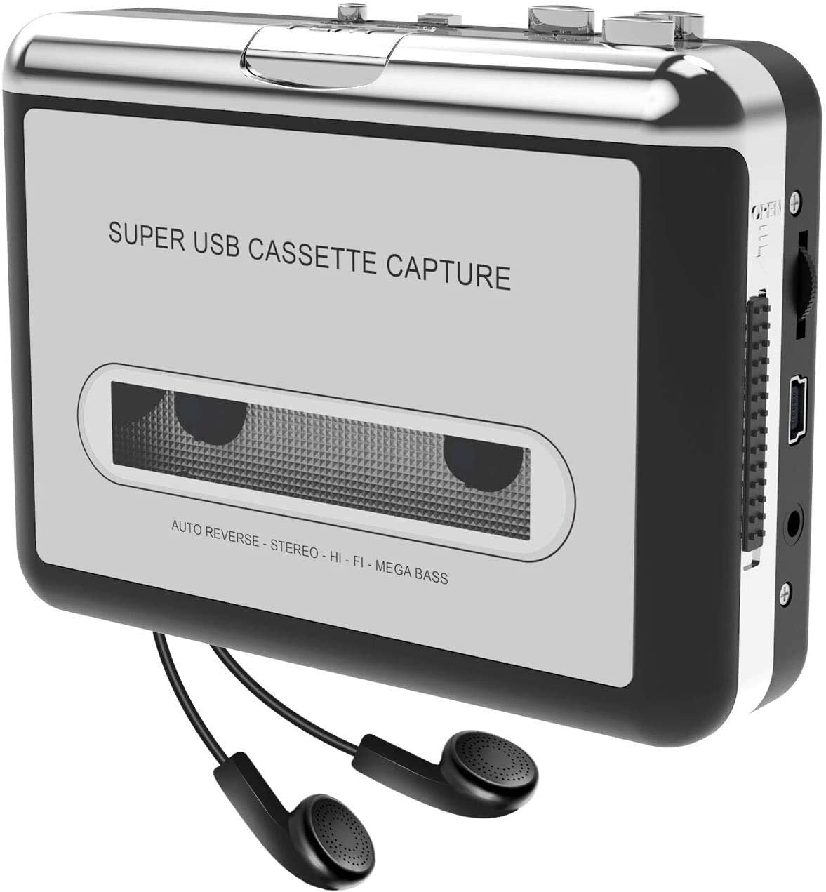 DIGITNOW Convertidor USB de Cassette a MP3, Convertir Audio Cassette a