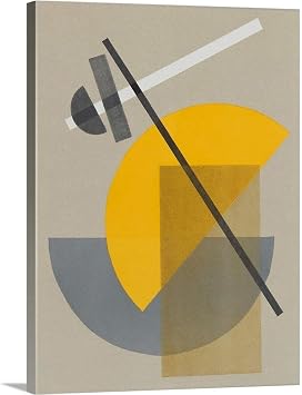 GREATBIGCANVAS Homage to Bauhaus IV Canvas Wall Art Print, Home Decor Artwork, 27"x36"x1.5"