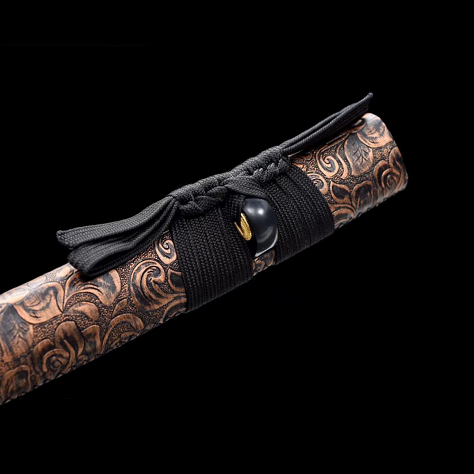 Épée de samouraï en Bois, bokken fait à la main, processus traditionnel, lame en bambou naturel, katana d'entraînement japonais cadeau kendo iaido