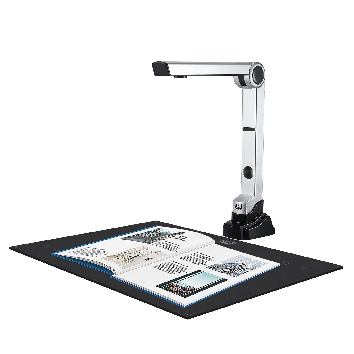 Adesso Cybertrack 510 Document Camera, 5 Mpixels, Silver