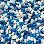 100 Size 3 Blue/White Small Empty Gelatin Capsules Gelatine Hard Pill Cases Self Fill
