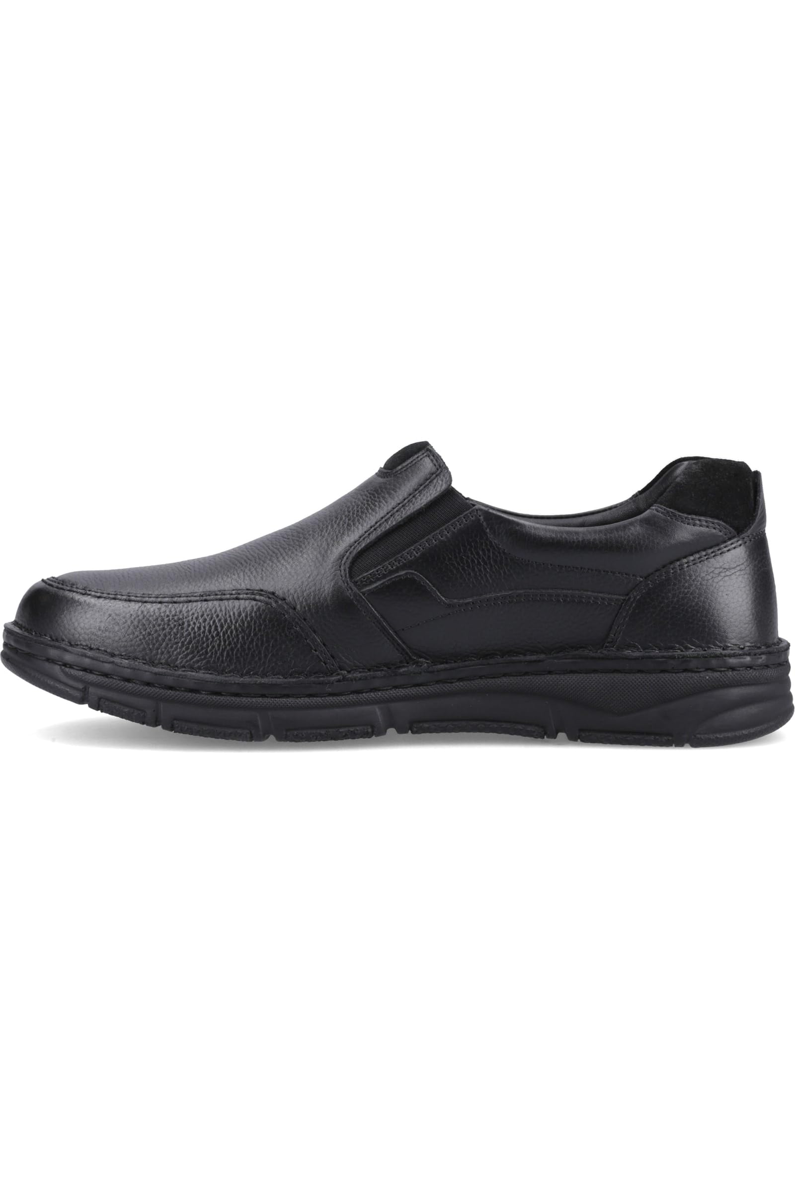 Hush Puppies Men's Black Franco Slip On Shoes Colour: : Size 7