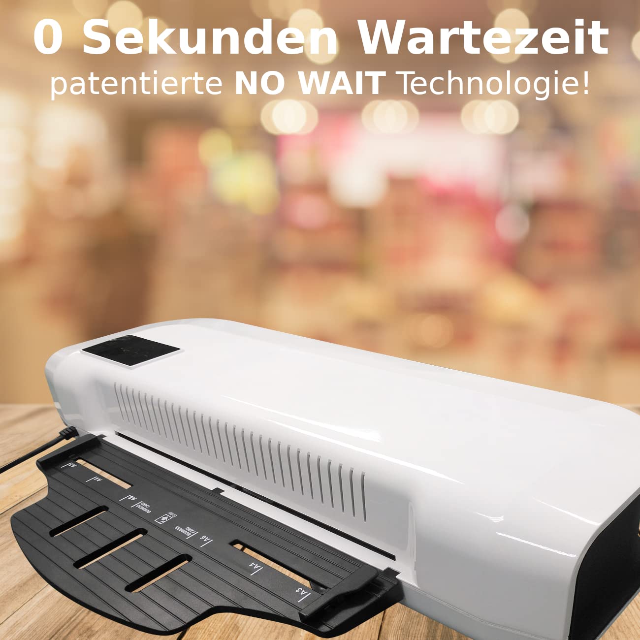 LAMIKING Laminiergerät DIN A3- Profi Laminiermaschine OHNE AUFWÄRMZEIT, Extrem schnell mit dank 6 Rollen-Technologie, Leistungsstarker Laminator bis 2x 250 mic und 1100 mm in der Minute