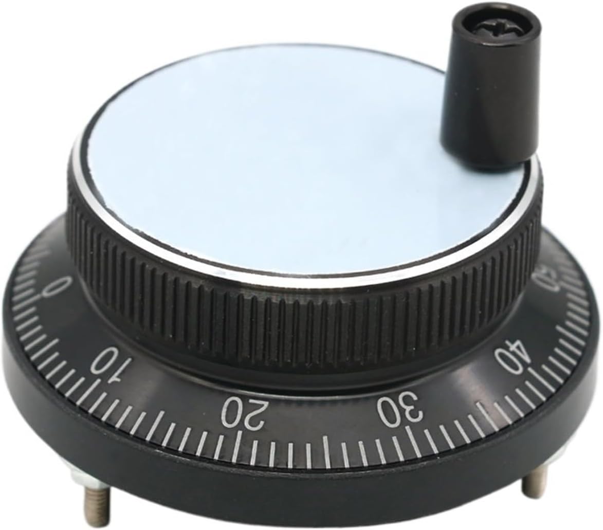 Pulser Handwheel 5V 6pin Pulse 100 Manual Pulse Generator Hand Wheel CNC Machine 60mm Rotary Encoder(5V-6pin-100pulse,60mm)