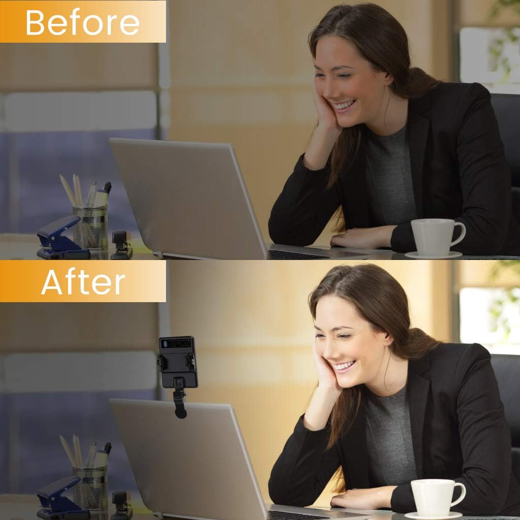 Hоt Dеаlѕ Video Conference Lighting for Computer&MacBook, 60 LED Rechargeable Laptop Webcam Lighting for Video Recording, Zoom Lighting for Computer, Remote Working, Zoom Calls, Self Broadcasting,Live Streaming