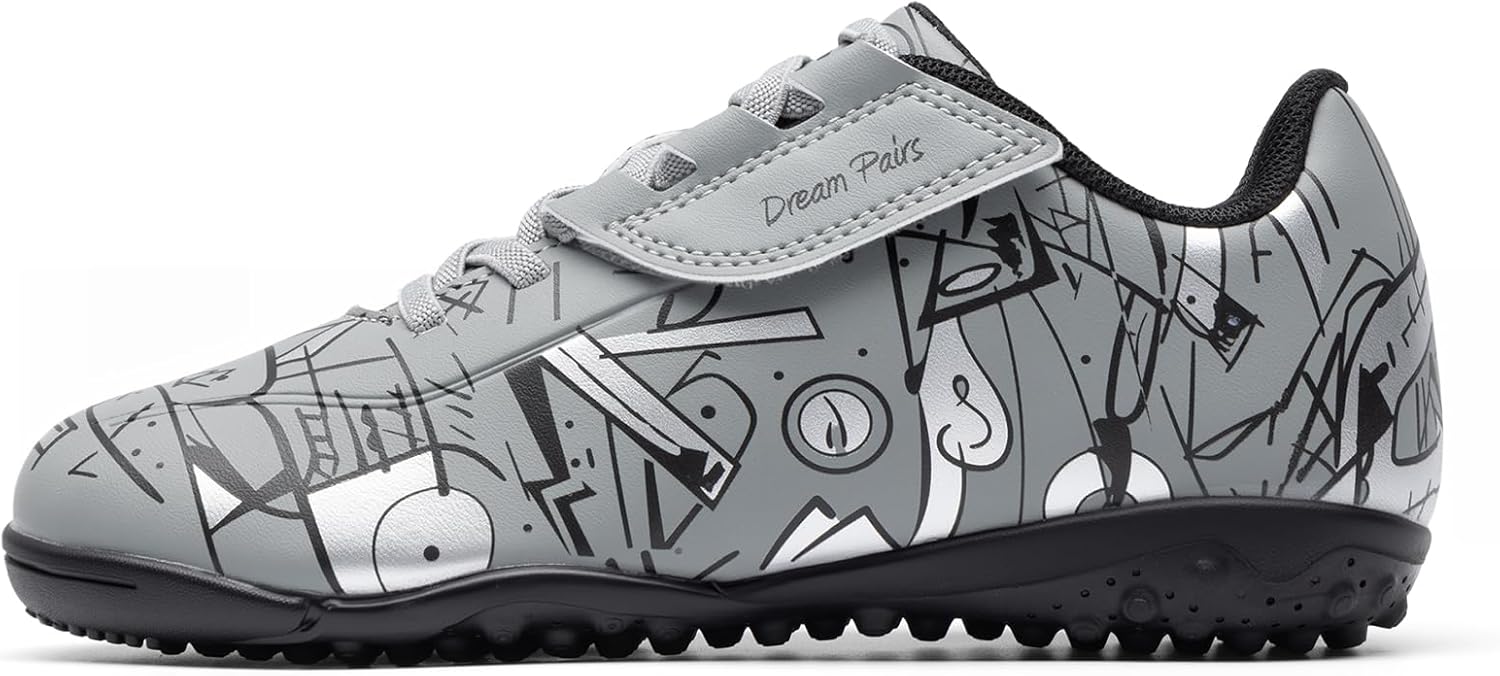 DREAM PAIRS Boys Girls Indoor Turf Soccer Cleats Lace Up Athletic Youth Futsal Football Casual Shoes for Little/Big Kid - Image 7