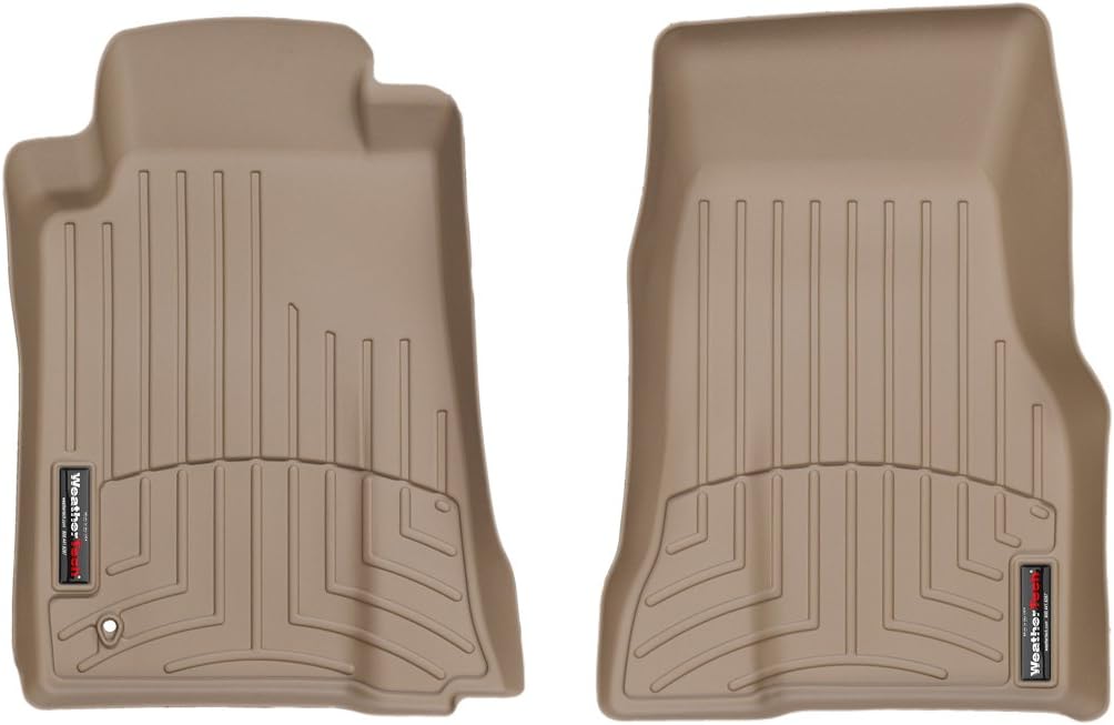 WeatherTech Custom Fit FloorLiners for Ford Mustang, Mustang, 1st Row (441391), Black