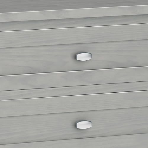 Miniatura 7 de SIMPLIHOME Warm Shaker - Mesita de noche de transición de madera maciza de 24 pulgadas de ancho, color gris niebla, para sala de estar y dormitorio