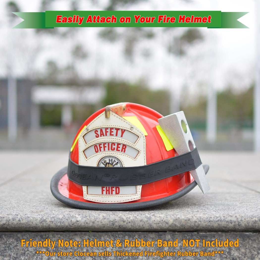 Cuneo in alluminio per vigili del fuoco con corda elastica, resistente e pratico, cuneo antincendio in metallo da abbinare ottimo con attrezzi Halligan o FuBar, realizzato in alluminio 6061-T6