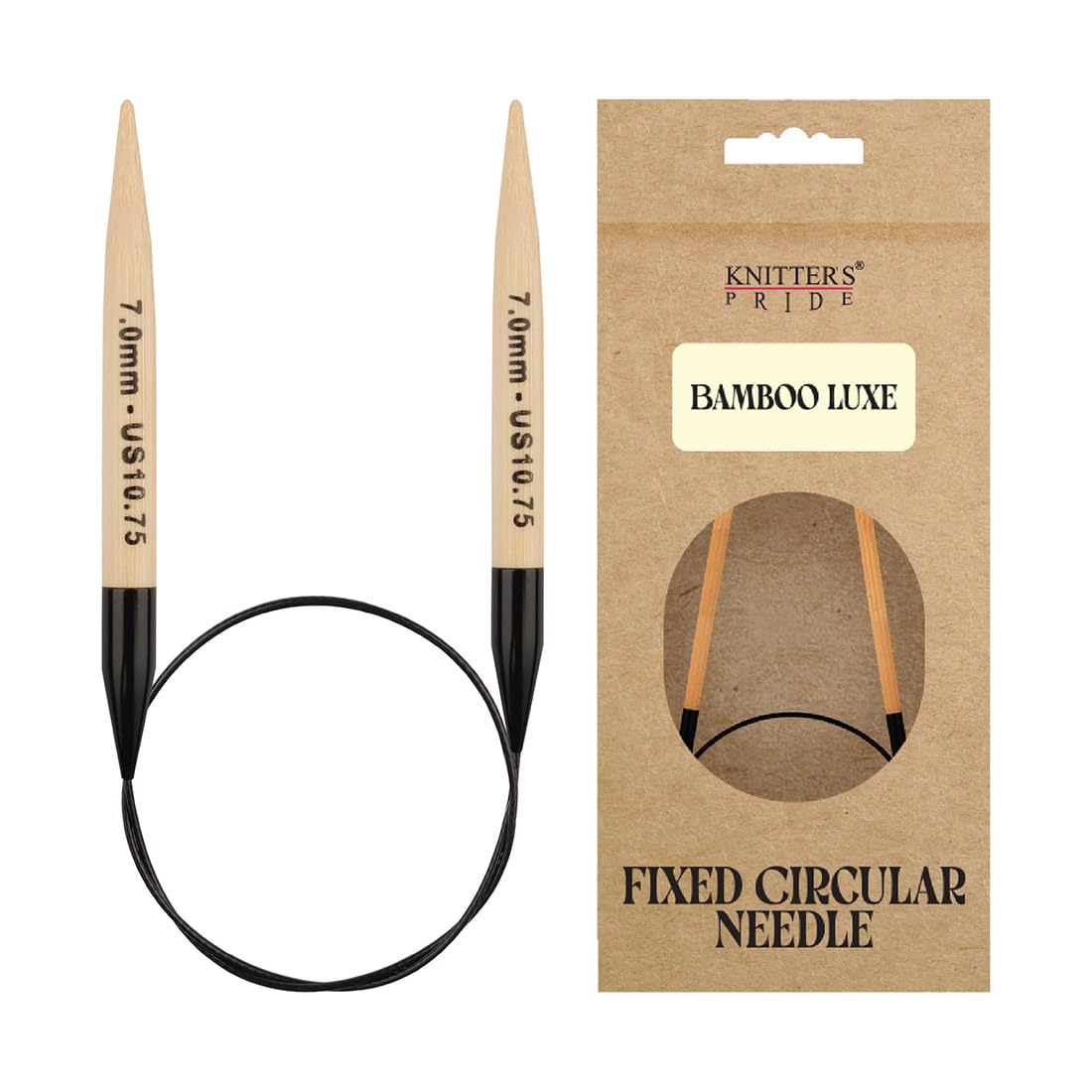 Knitter's Pride Bamboo Luxe Circular Knitting Needle 40 cm 7.00 mm - 1 piece